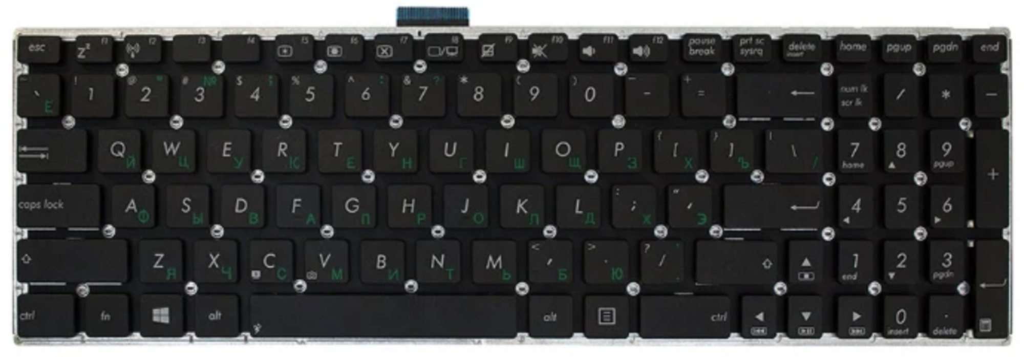 Клавиатура ASUS X551 OEM (плоский Enter)