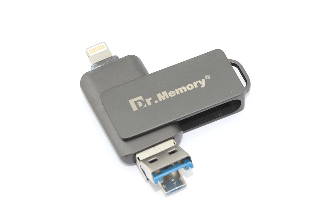 Флешка USB Dr. Memory 051 4Гб, USB 3.0, черный