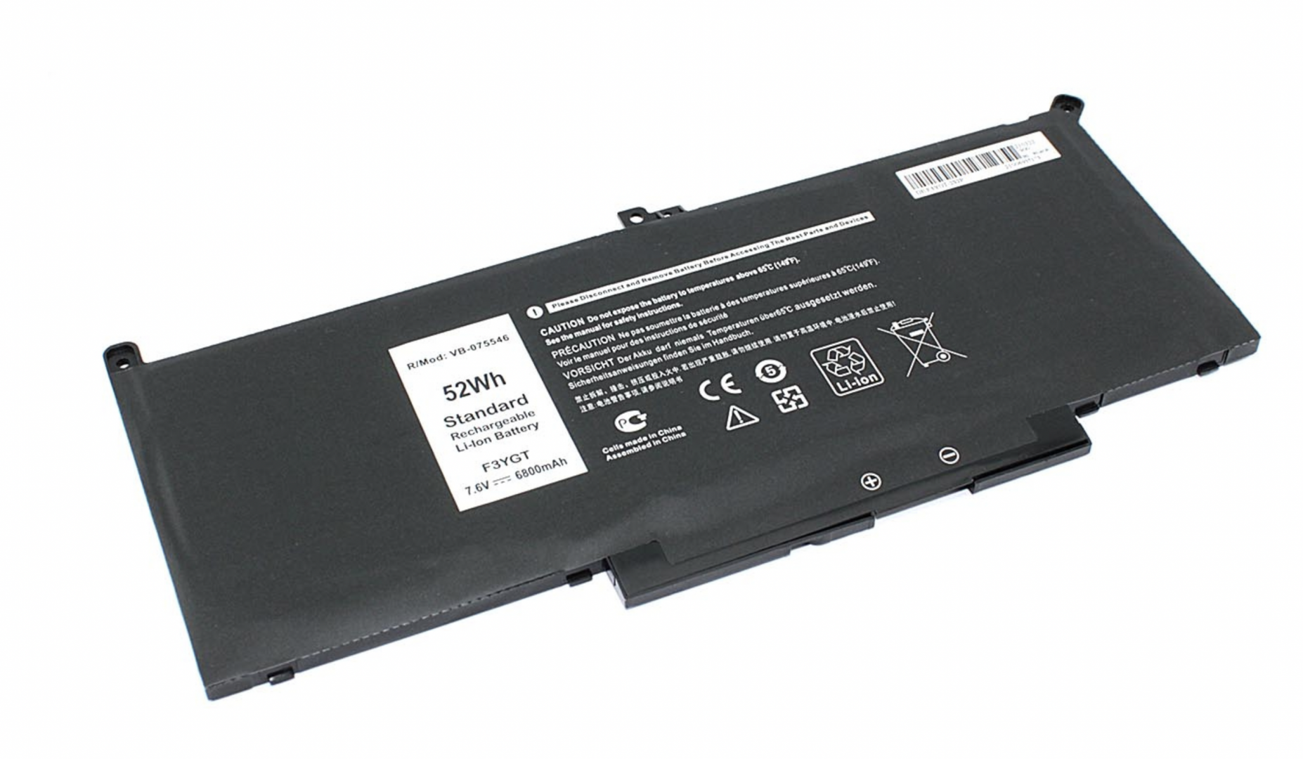 Аккумулятор DELL Latitude 14 7490 7.6V, 6800mAh, OEM