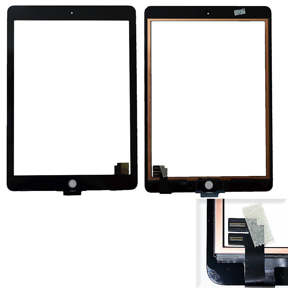 Тачскрин (Сенсор дисплея) iPad Air 2 черный orig Factory