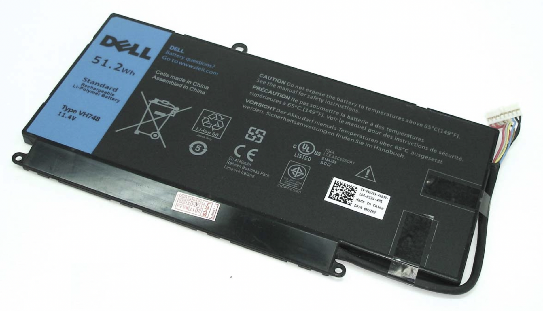 Аккумулятор DELL Vostro 5560 11.1V, 51.2Wh, Original