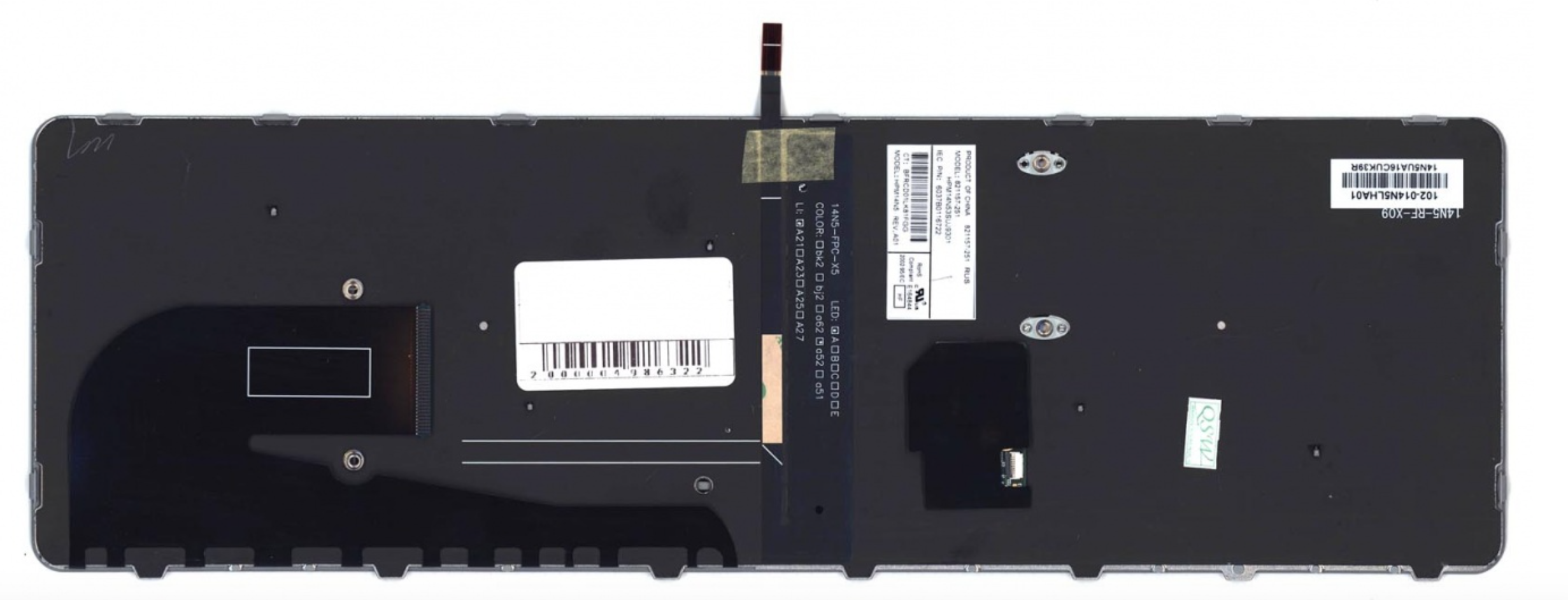 Клавиатура HP Elitebook 850 G3 T9X71EA с черной рамкой и подсветкой, OEM