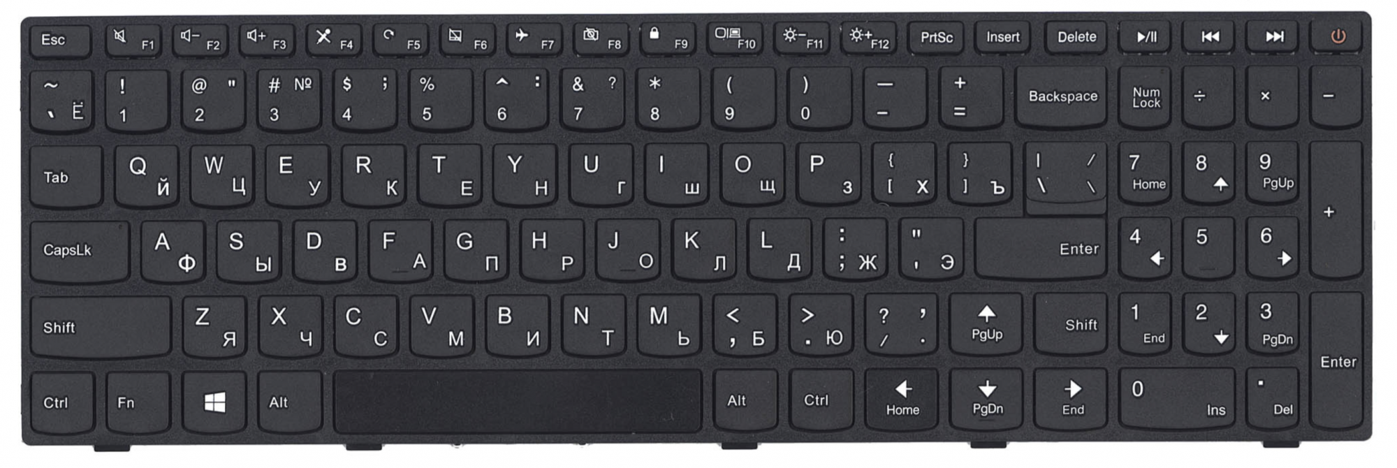 Клавиатура LENOVO IdeaPad 110-17IKB OEM