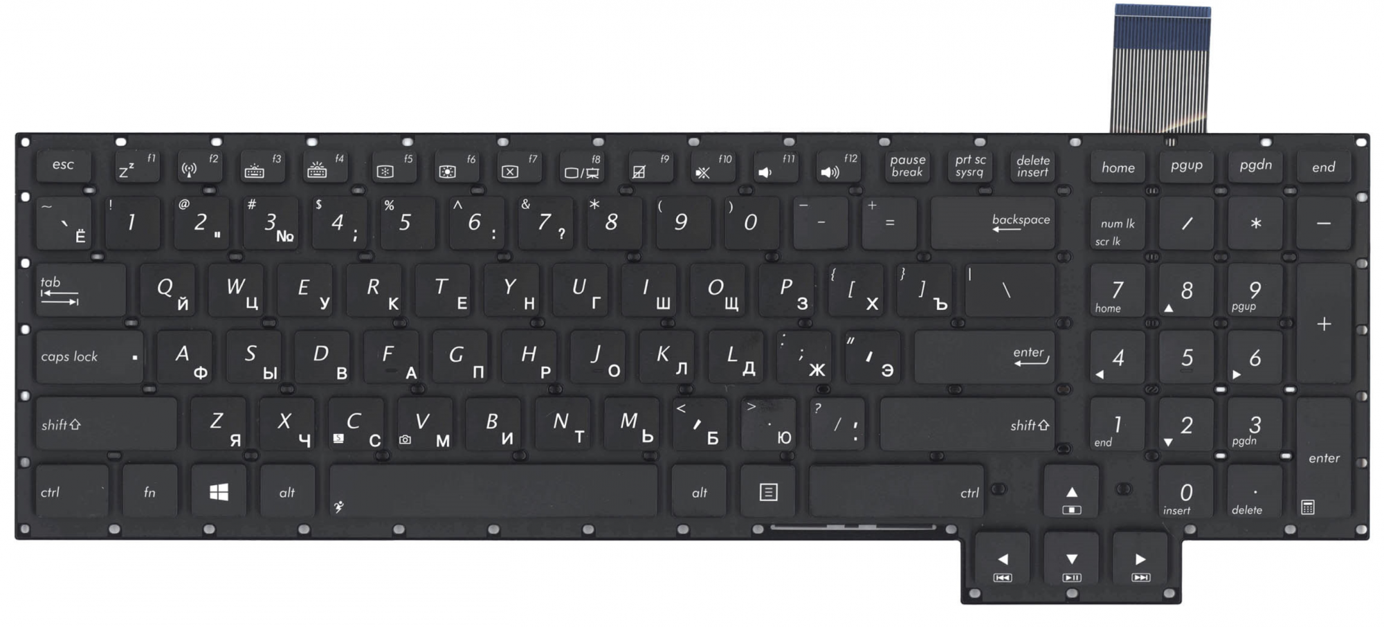 Клавиатура ASUS ROG G750JW без рамки, OEM