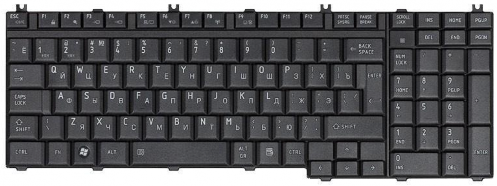 Клавиатура Toshiba Satellite L350 OEM