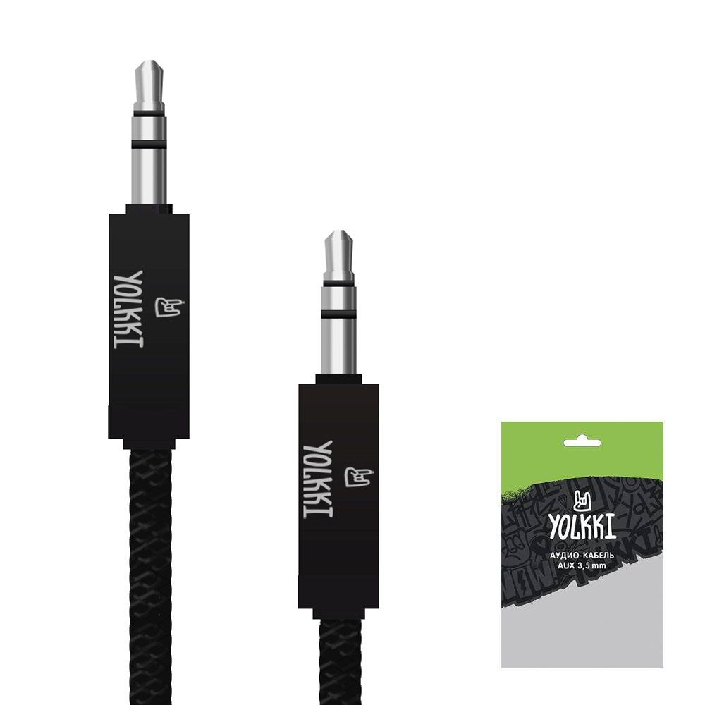 Кабель AUX YOLKKI Violin pack черный (1м)