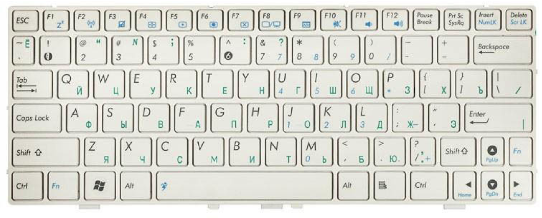 Клавиатура ASUS Eee PC 1000 OEM