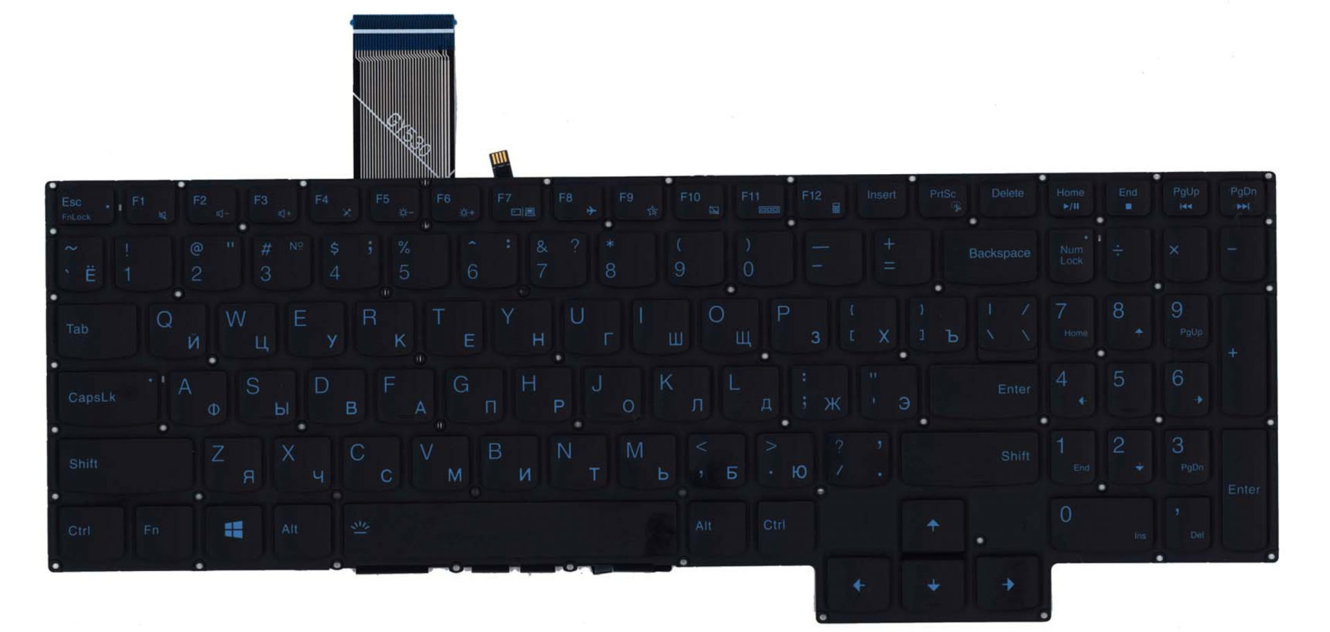 Клавиатура Lenovo LEGION R7000 с синей подсветкой, OEM