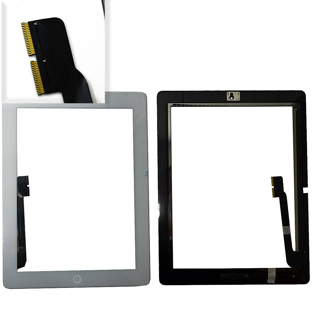 Тачскрин (Сенсор дисплея) iPad 4 + кнопка HOME белый