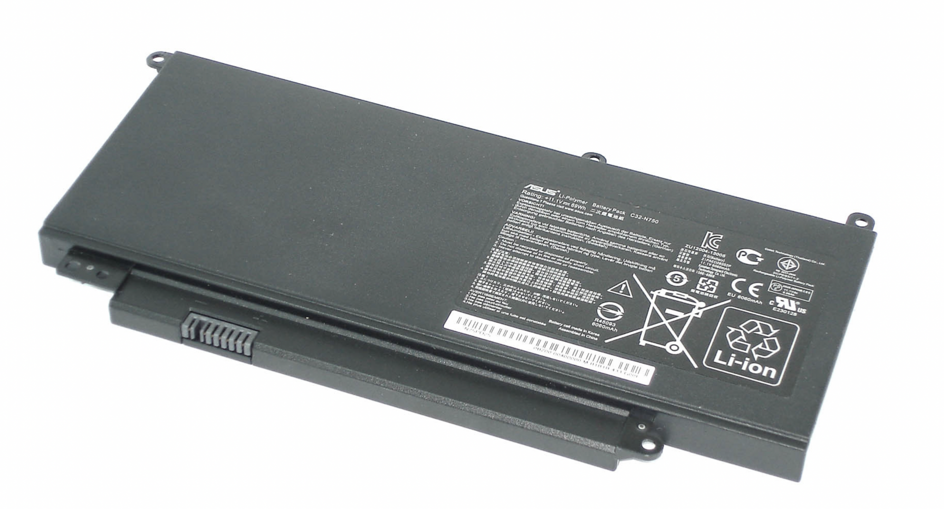 Аккумулятор ASUS N750JV 11.1V, 69Wh, Original
