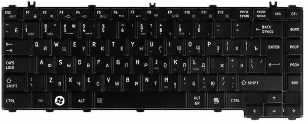 Клавиатура Toshiba Satellite C600 черная, OEM