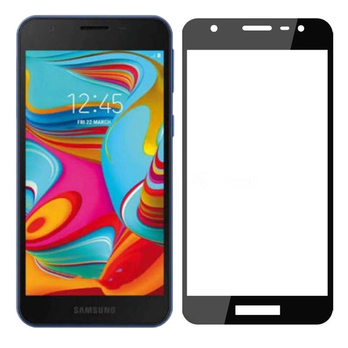 Защитное стекло 5D во весь экран Samsung Galaxy A2 Core/A260