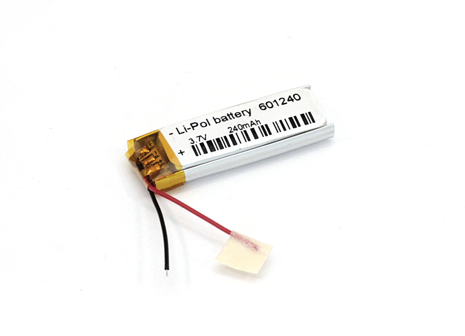 Аккумулятор Li-Pol (батарея) 6*12*40мм 2pin 3.7V/240mAh