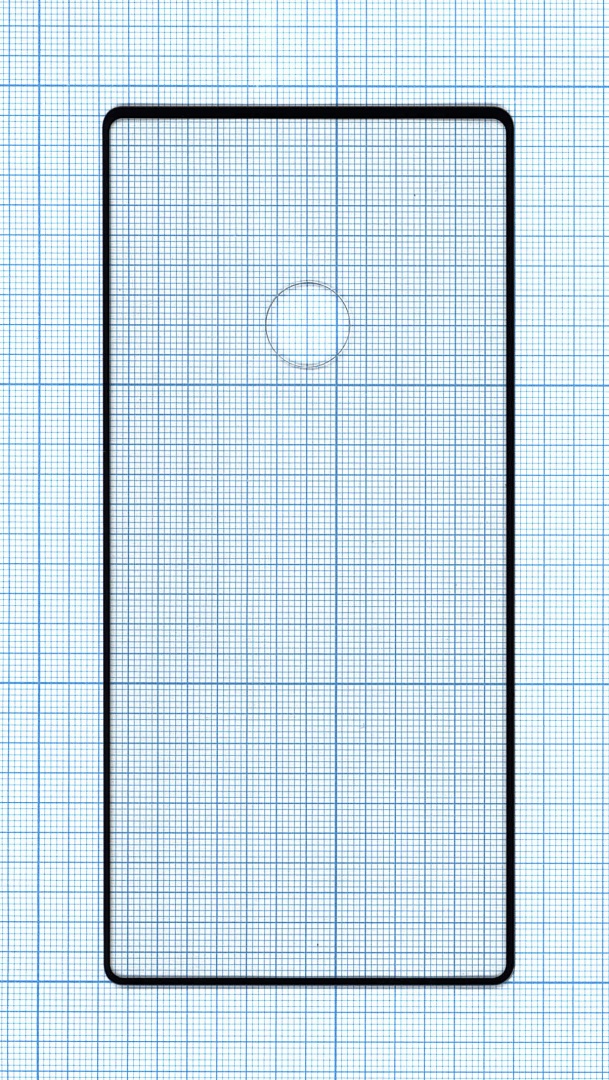 Защитное стекло "Полное покрытие Full Glue" для Samsung Galaxy Note 10 черное