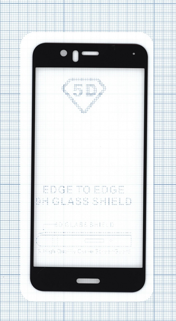 Защитное стекло "Полное покрытие" для Huawei Nova 2 черное