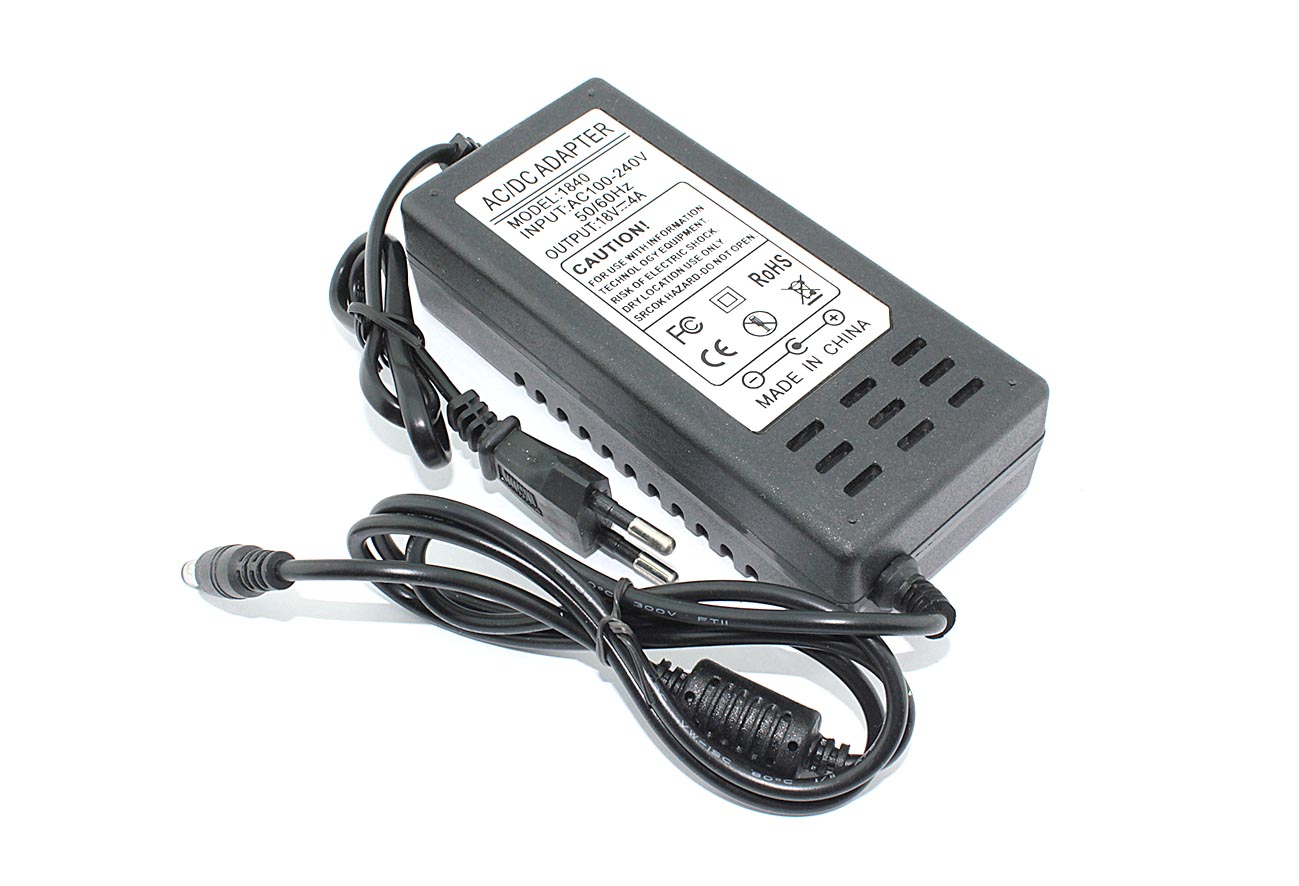 Блок питания (сетевой адаптер) 18V 4A 5.5x2.5