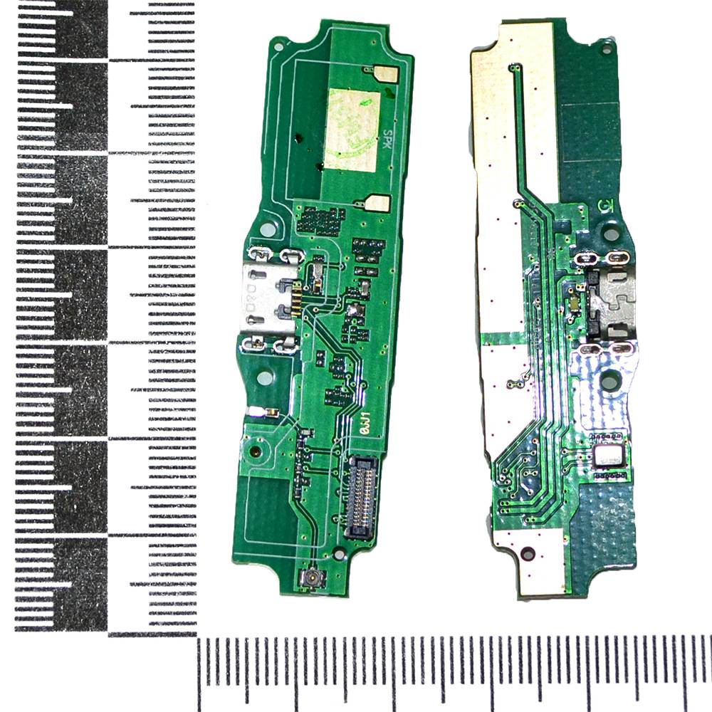 Шлейф (плата) Xiaomi Redmi 5A + системный разъем + микрофон