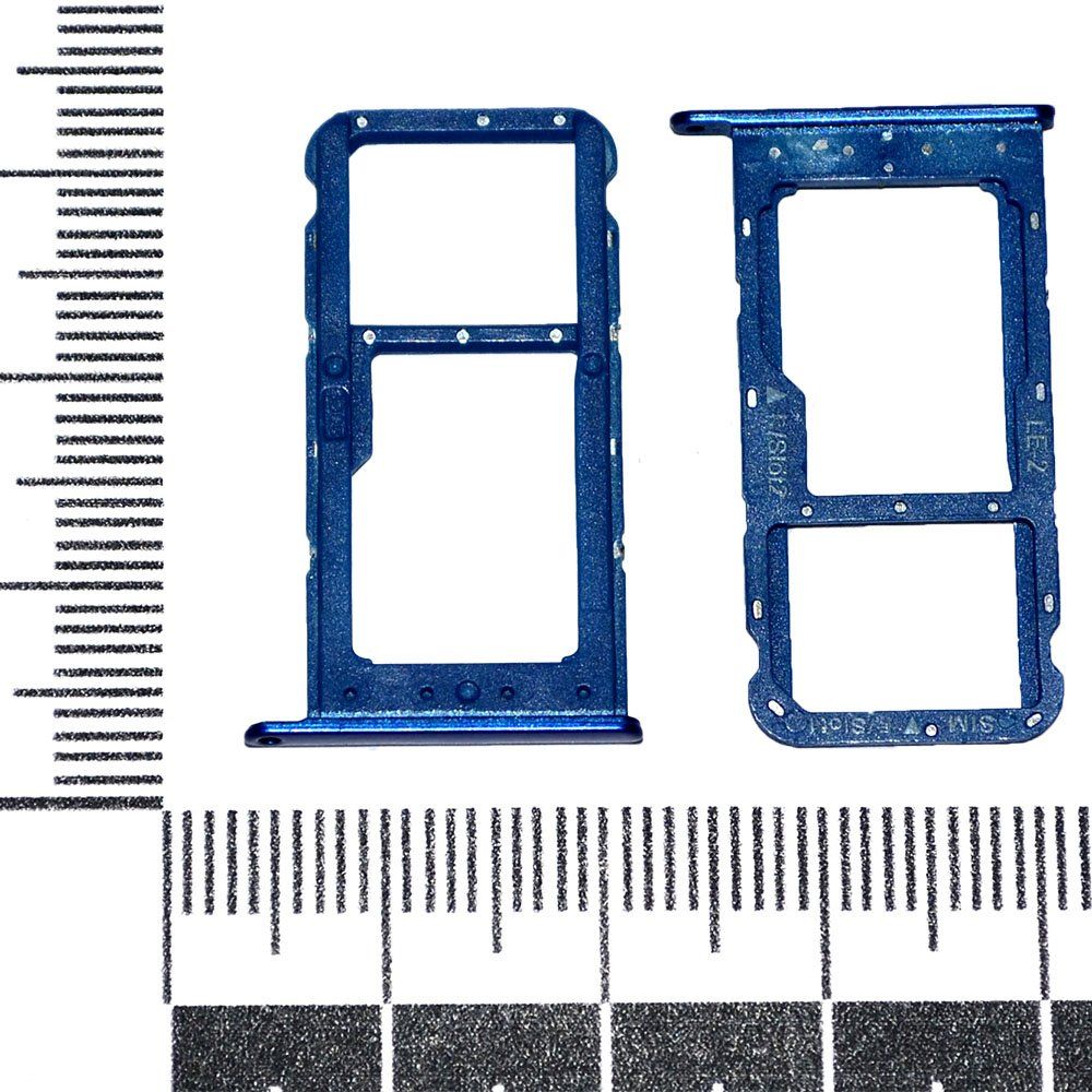 Держатель сим-карты Honor 9 Lite синий orig Factory