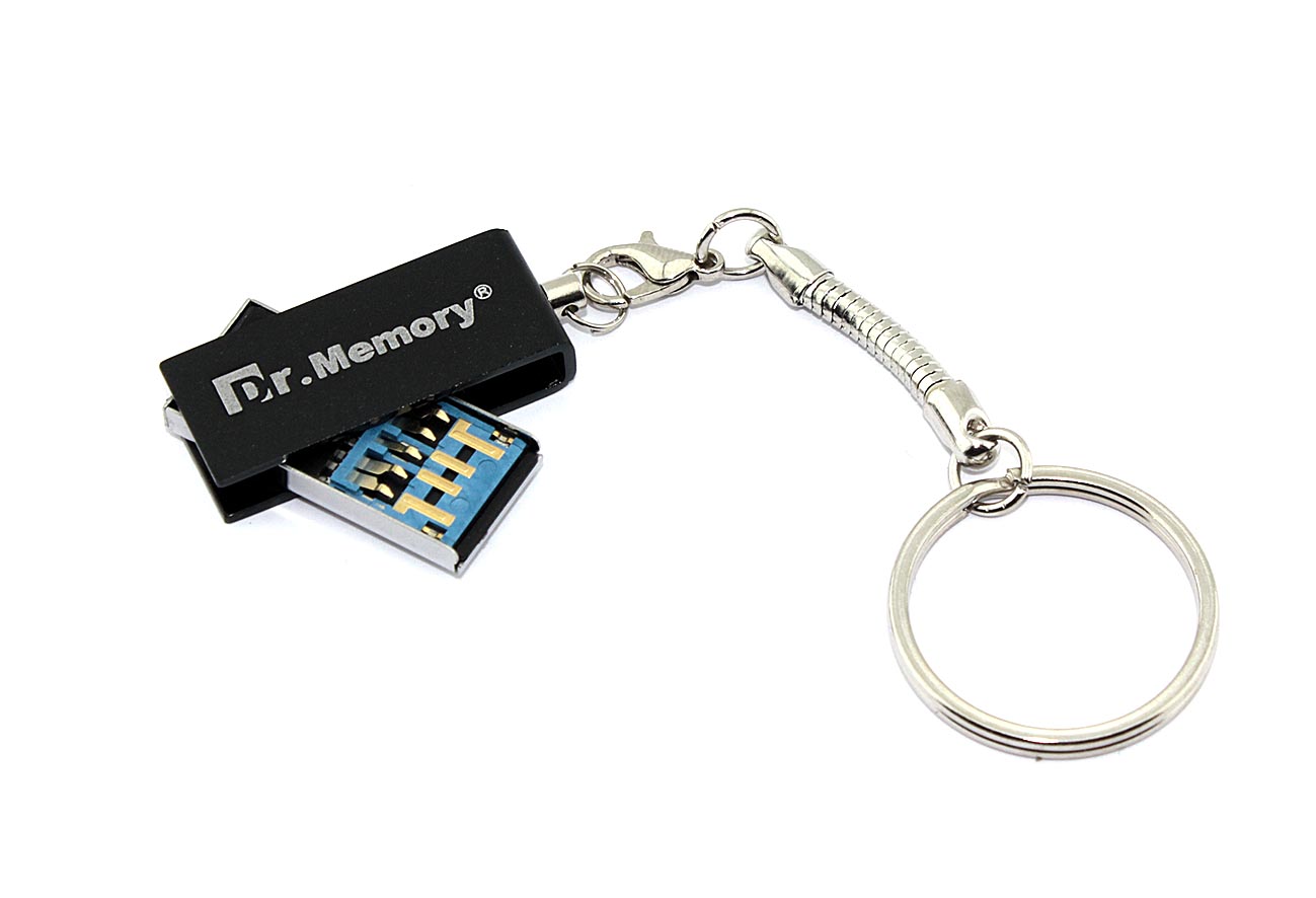 Флешка USB Dr. Memory 005 4Гб, USB 3.0, серебристый