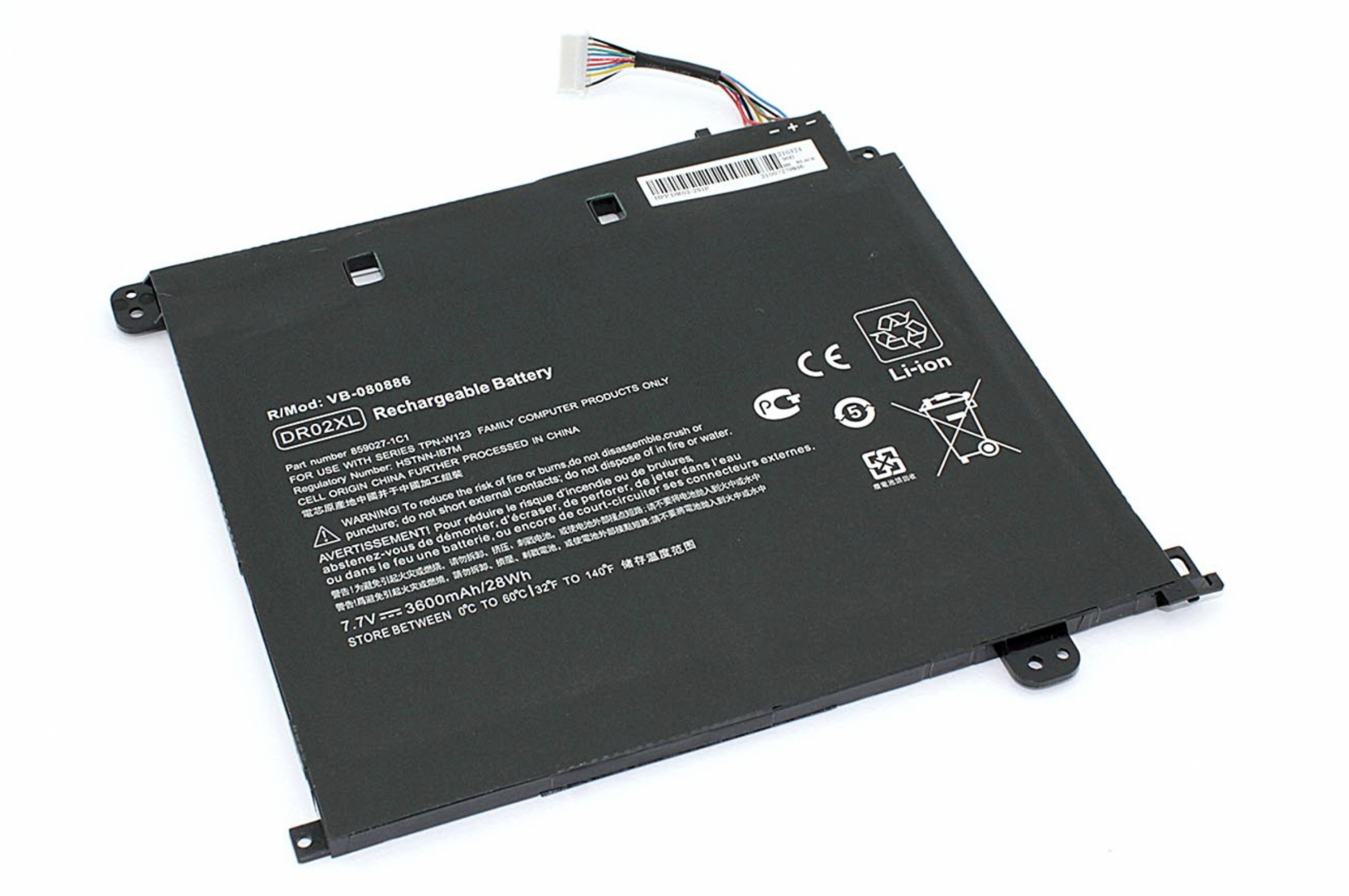 Аккумулятор HP Chromebook 11-V001TU 7.7V, 3600mAh, OEM