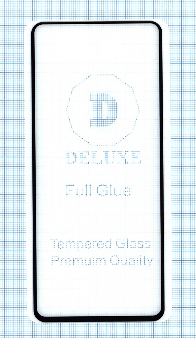 Защитное стекло "Полное покрытие" для Samsung Galaxy A80 черное