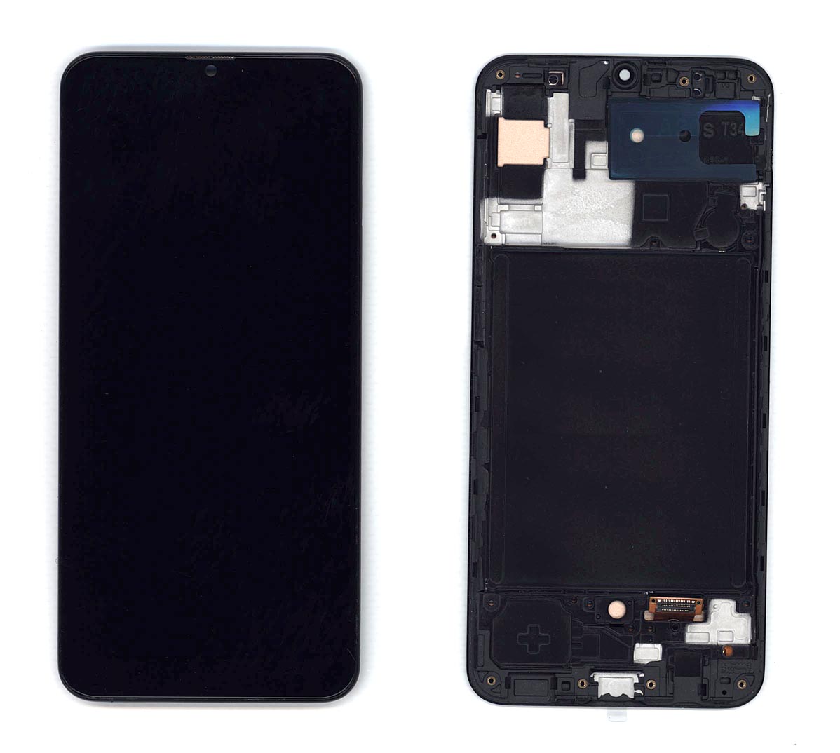 Дисплей для Samsung Galaxy A30S SM-A307F (TFT) черный с рамкой