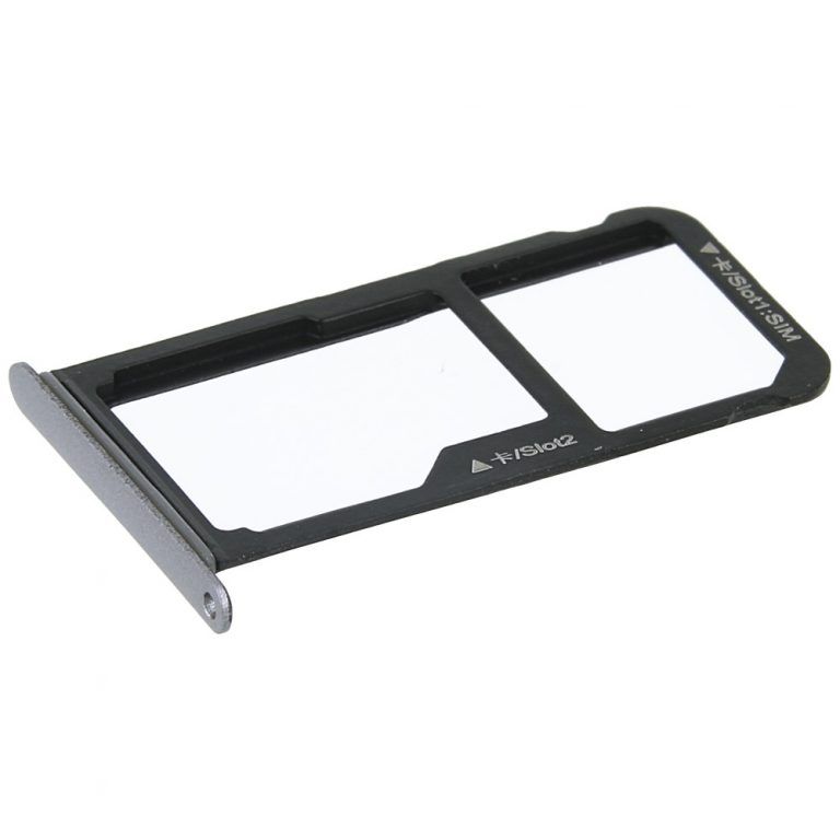 Держатель сим-карты Huawei Honor 8 Lite/P8 Lite 2017 серебро