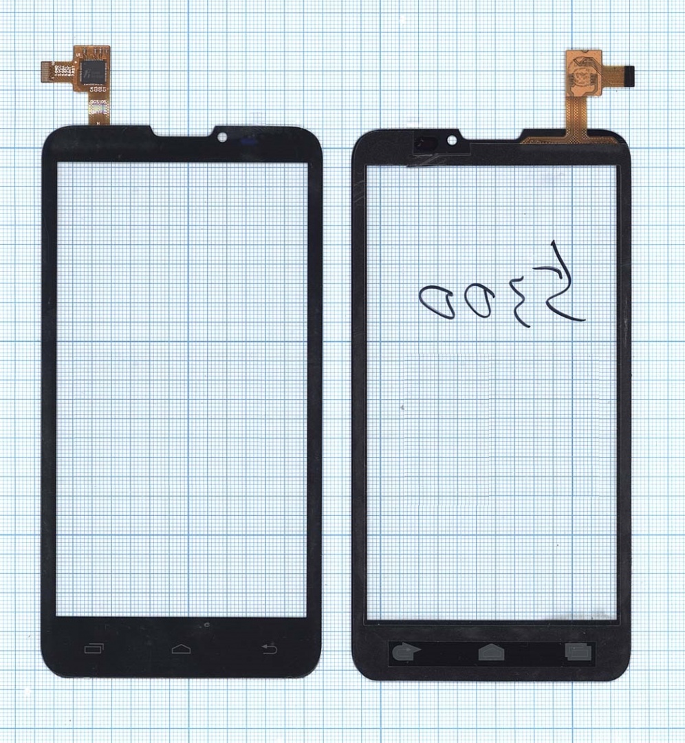 Сенсорное стекло (тачскрин) для Prestigio MultiPhone 5300 DUO черное