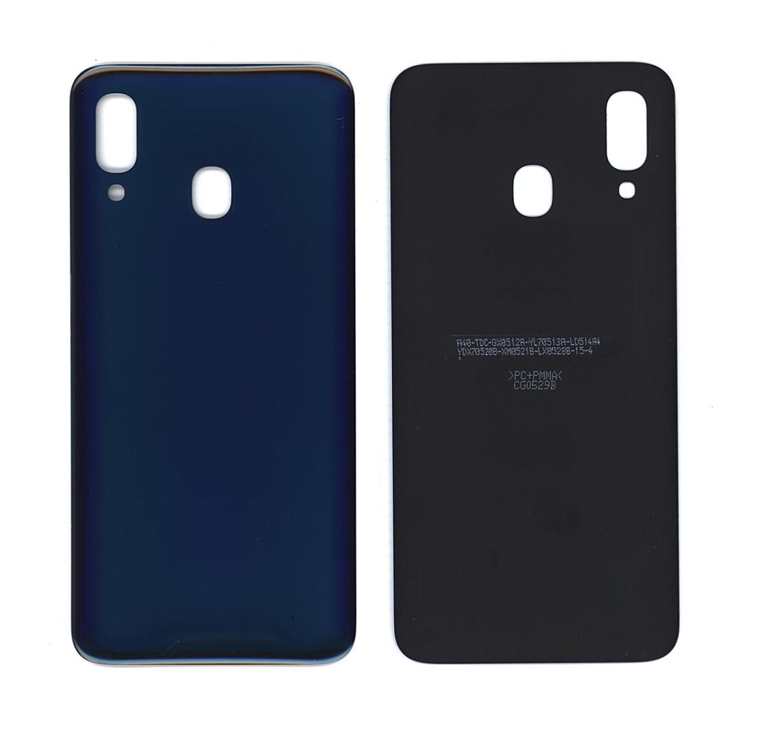 Задняя крышка для Samsung A405F Galaxy A40 (2019) синяя