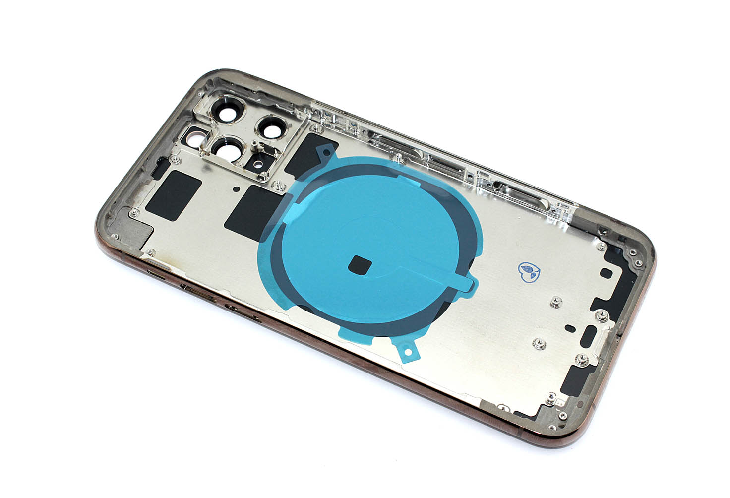 Задняя крышка (корпус) в сборе с рамкой для Apple iPhone 11 Pro золотая