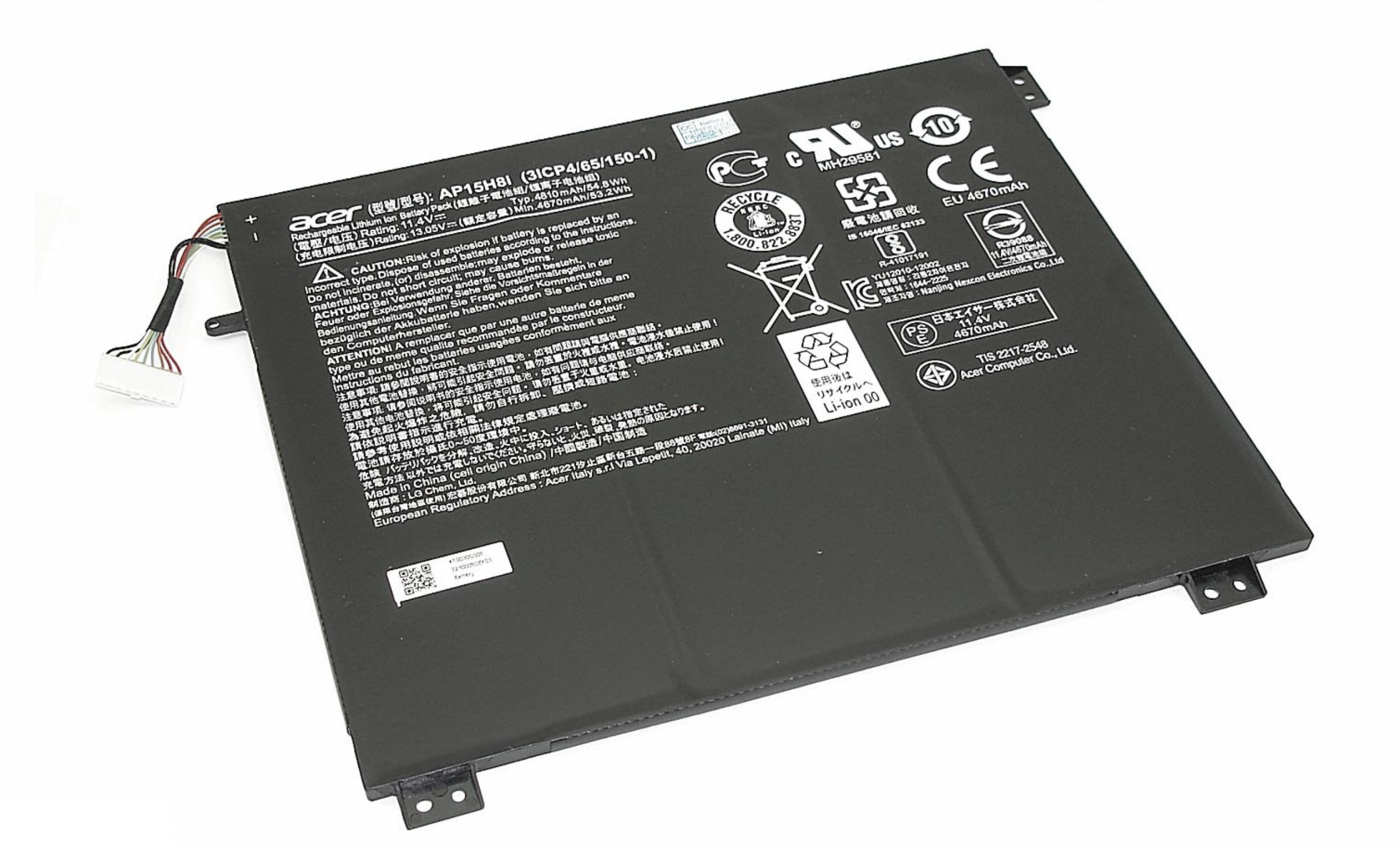 Аккумулятор Acer Swift 1 SF114-31 11.4V, 4670mAh, Original