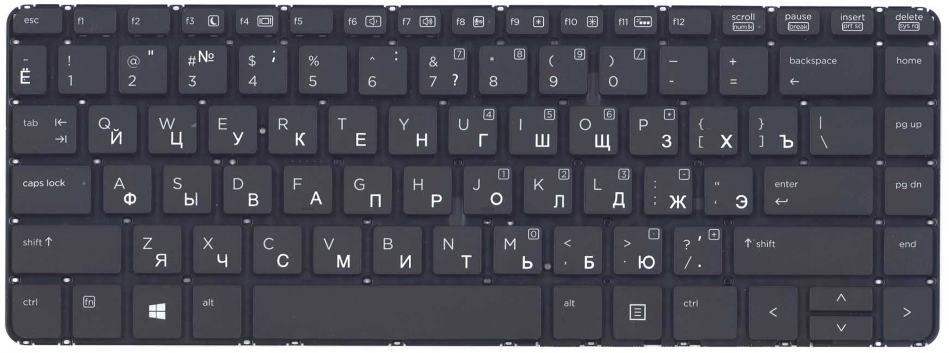 Клавиатура HP Probook 440 G1 с подсветкой, OEM