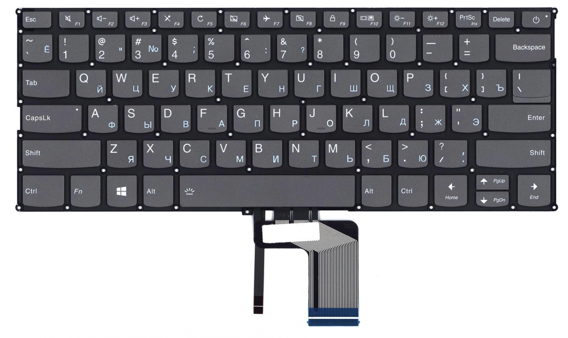 Клавиатура Lenovo IdeaPad 320S-13IKB с подсветкой, OEM