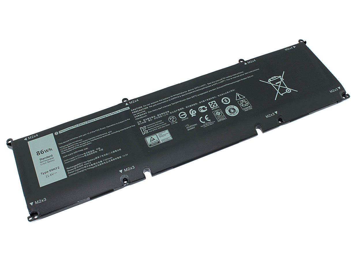 Аккумуляторная батарея для ноутбука Dell Alienware m15 R3 (69KF2) 11.4V 7167mAh