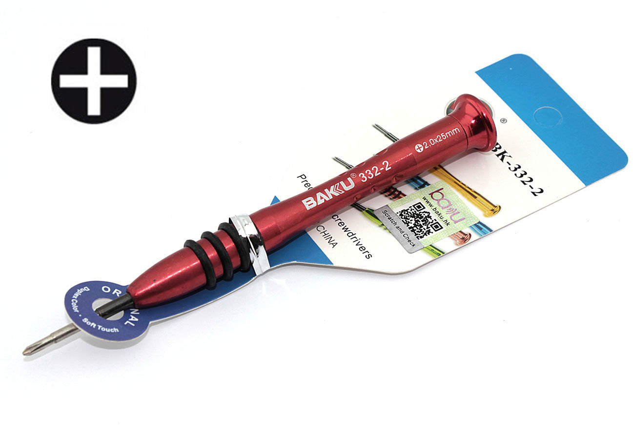 Отвертка плюсовая BAKU BK-332-2 (+2.0)