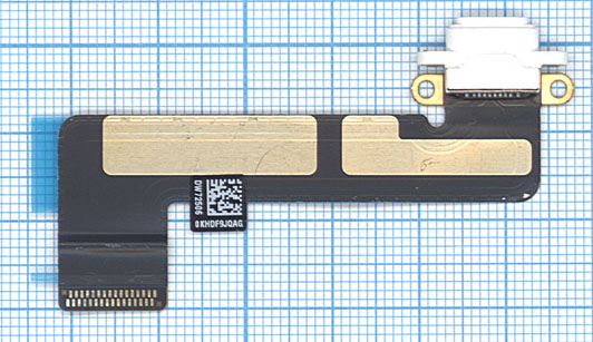 Шлейф с разъемом питания для планшета Apple iPad mini белый