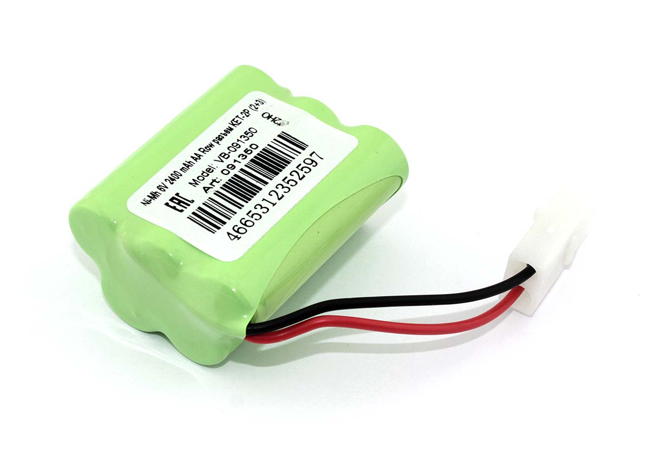 Аккумулятор Ni-Mh 6V 2400 mAh AA Row разъем KET-2P (2+3)