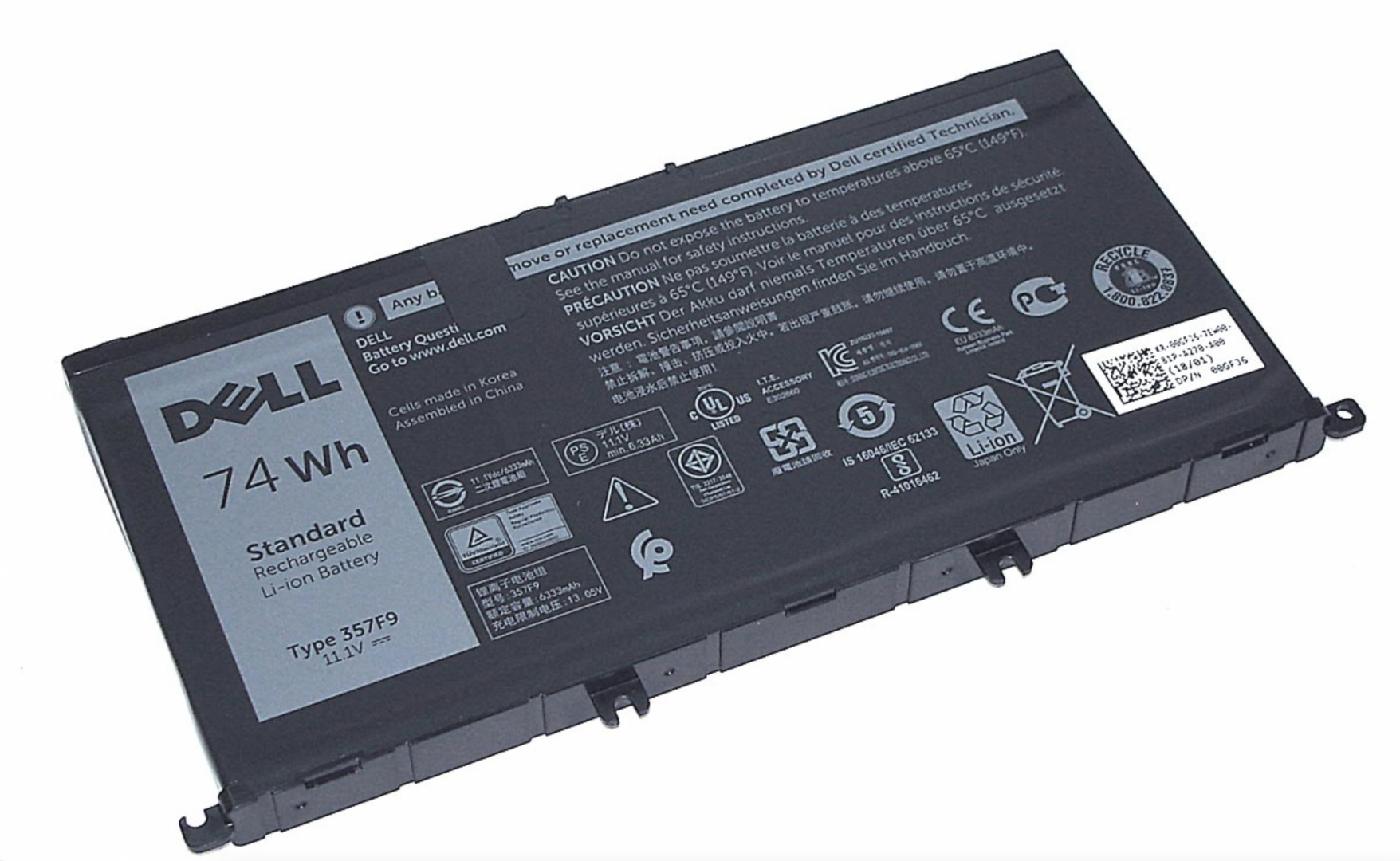 Аккумулятор Dell Inspiron 15-7000 11.1V, 74Wh, Original