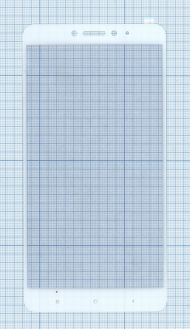 Защитное стекло "Полное покрытие" для Xiaomi Mi Max 2 белое