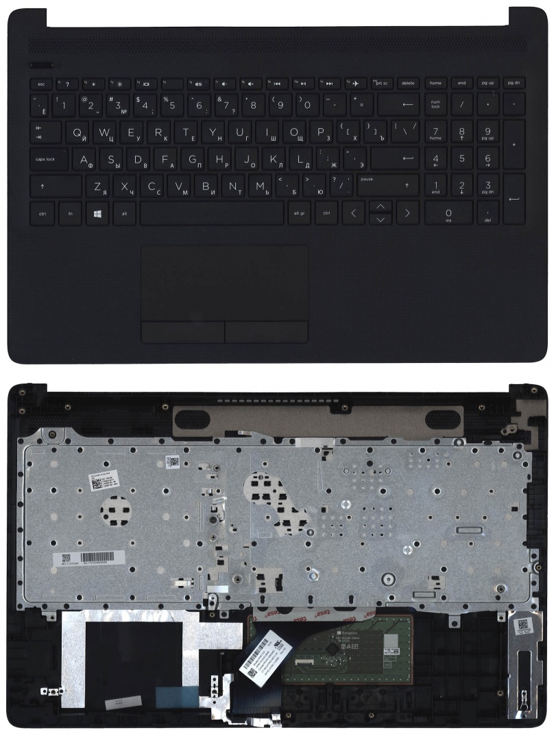 Клавиатура для ноутбука HP 15-DB 15-DA топкейс черный