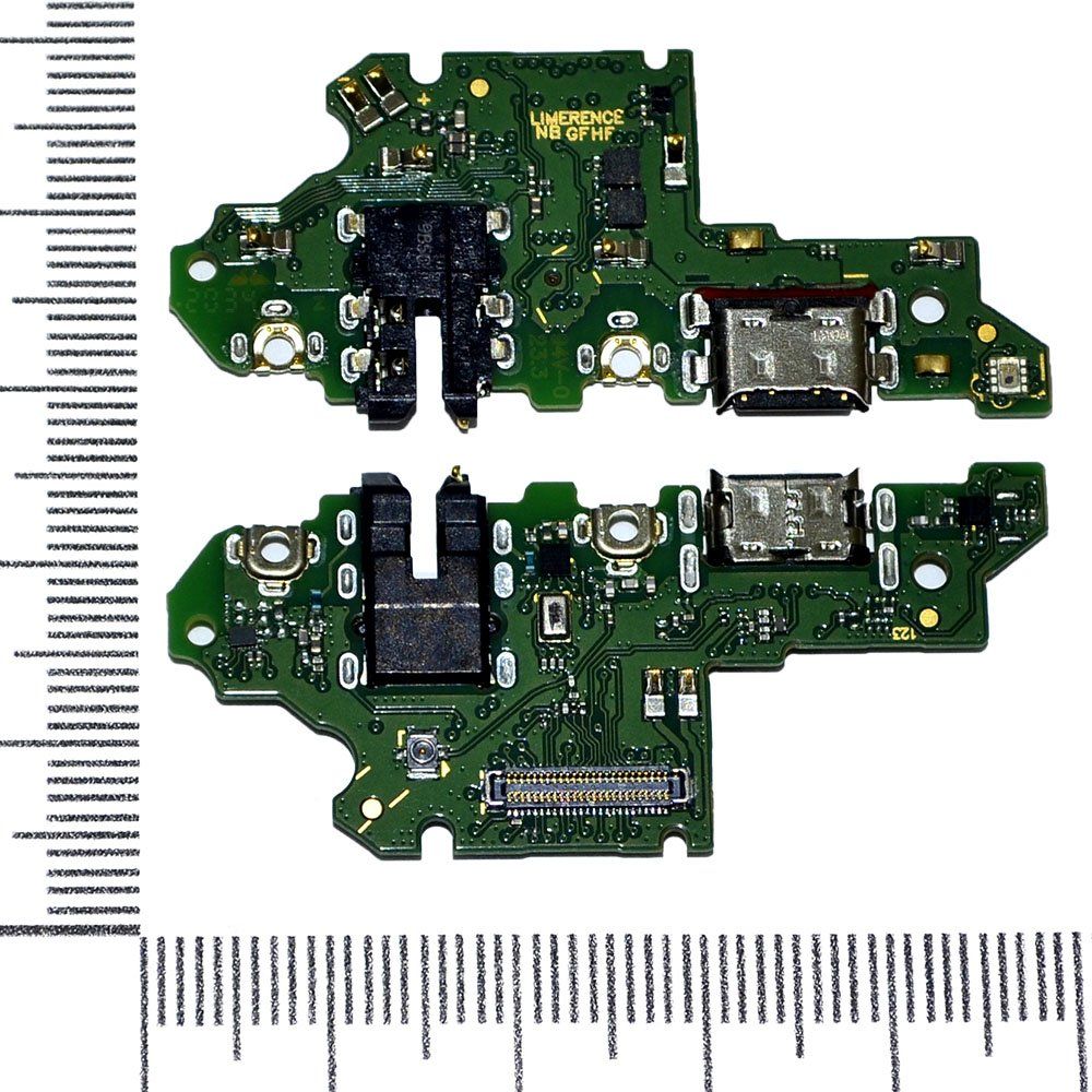 Шлейф (плата) Huawei P Smart Z/Honor 9X + раз зарядки + раз гарнитуры + микроф orig Factory