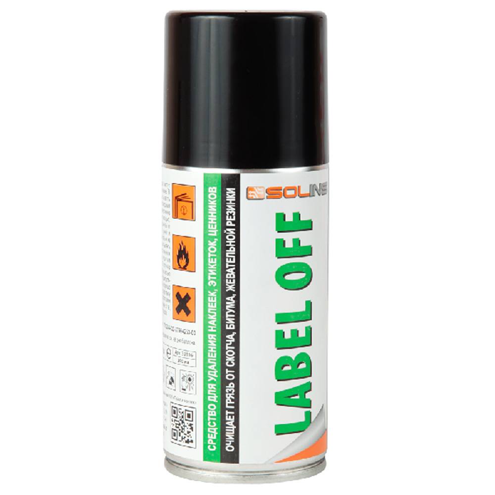 Спрей-очиститель LABEL-OFF (Solins) для удаления наклеек (200 мл)