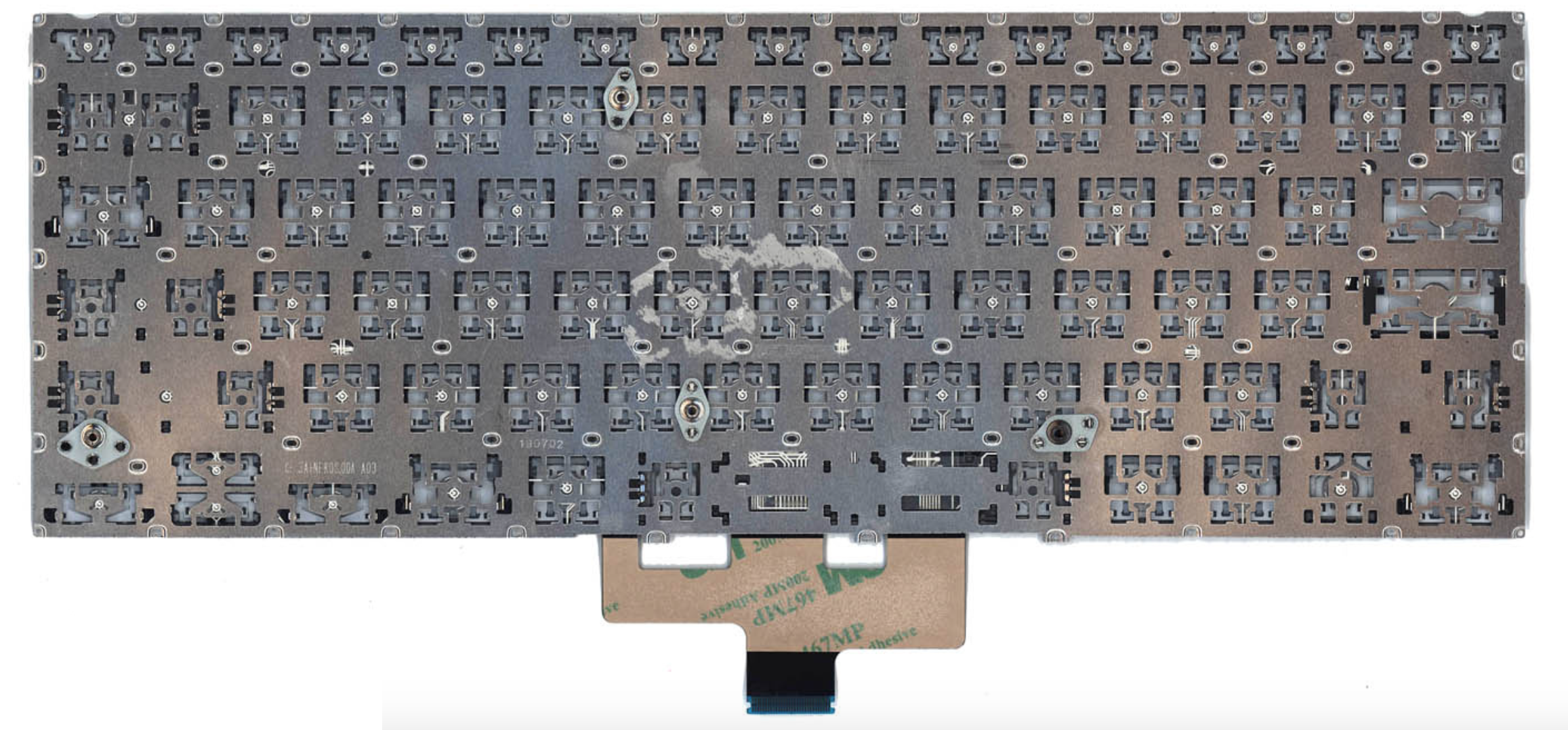 Клавиатура Asus Zenbook 14 UX433FN-3B серебристая, с подсветкой, OEM