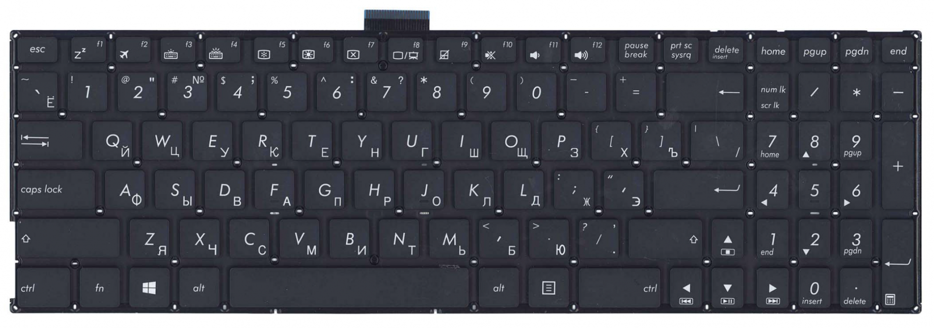 Клавиатура ASUS VivoBook K501UB с подсветкой, OEM