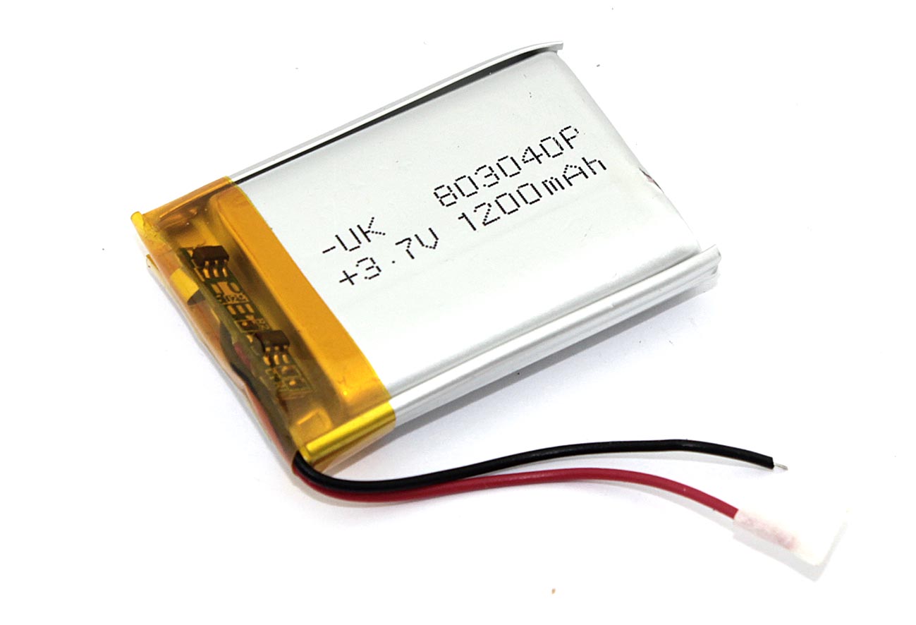 Аккумулятор Li-Pol (батарея) 8*30*40мм 2pin 3.7V/1200mAh