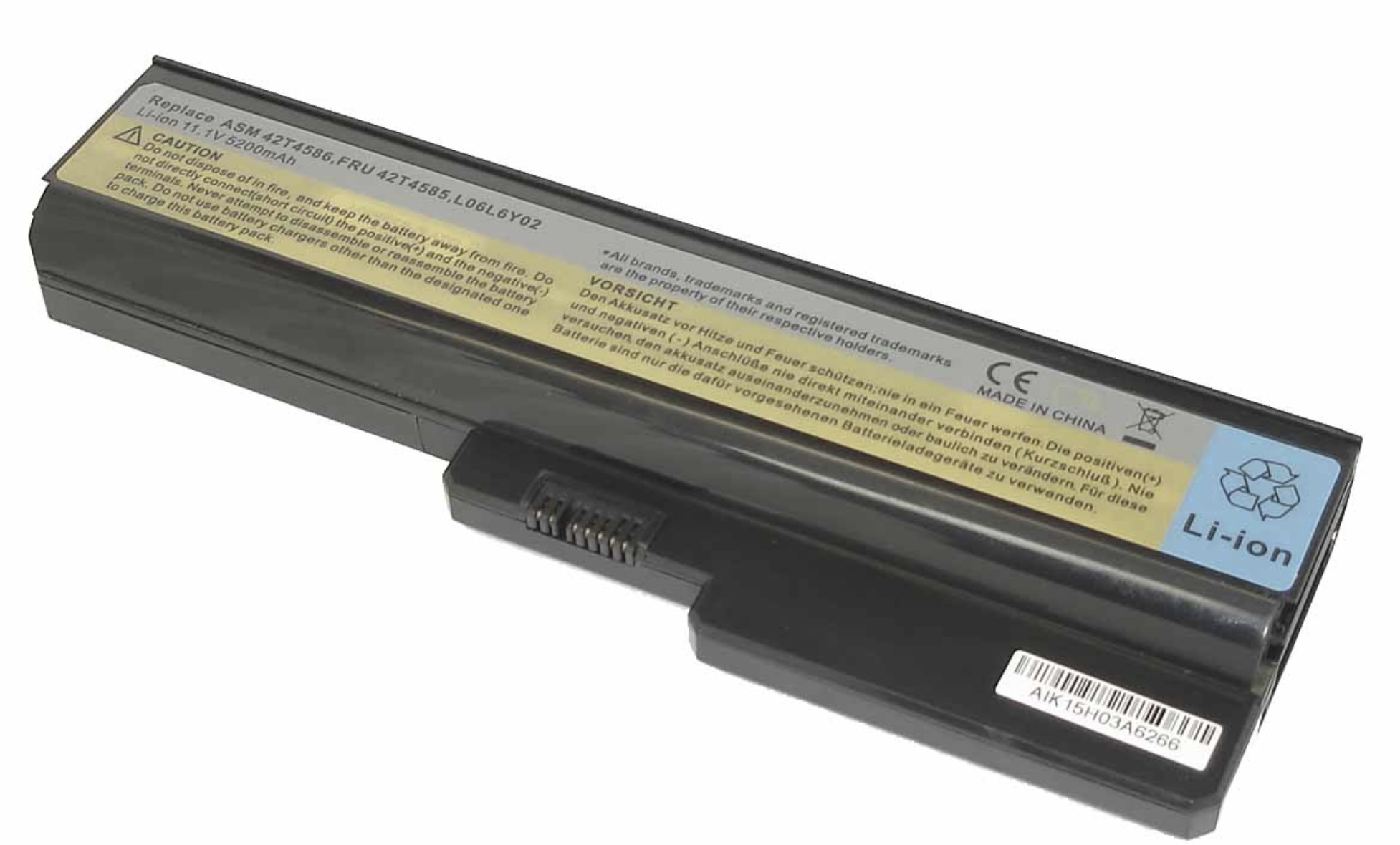 Аккумулятор Lenovo IdeaPad G550 11.1V, 5200mAh, OEM