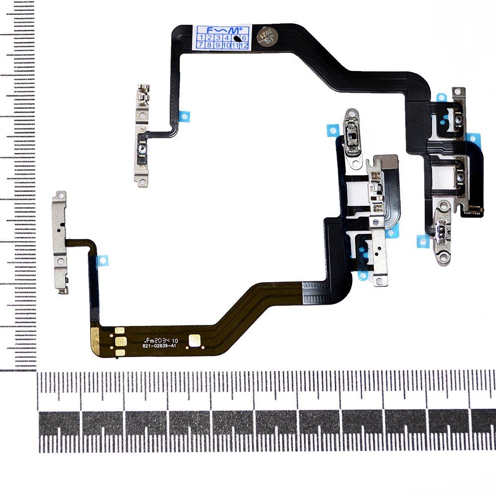 Шлейф iPhone 12/12Pro + кнопка включения + микрофон