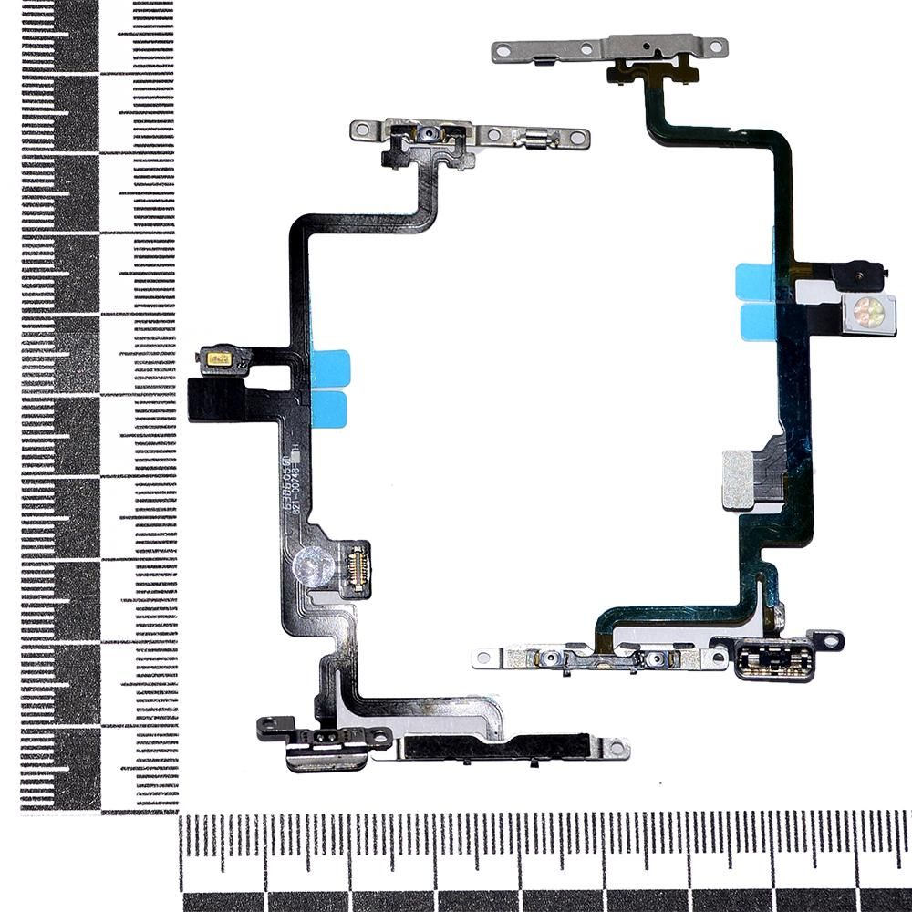 Шлейф iPhone 7 Plus + кнопка включения + кнопки громкости + микрофон + вспышка orig Factory