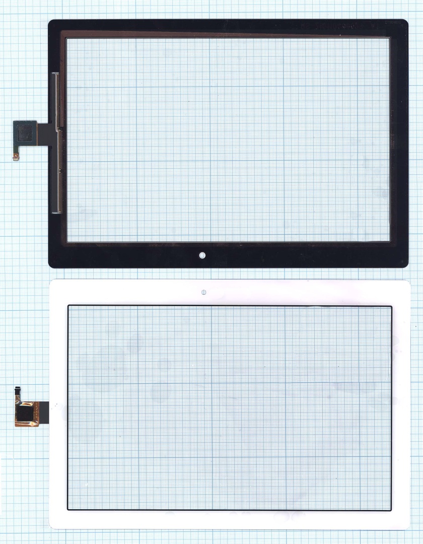 Сенсорное стекло (тачскрин) для Lenovo Tab 2 A10-30 белое
