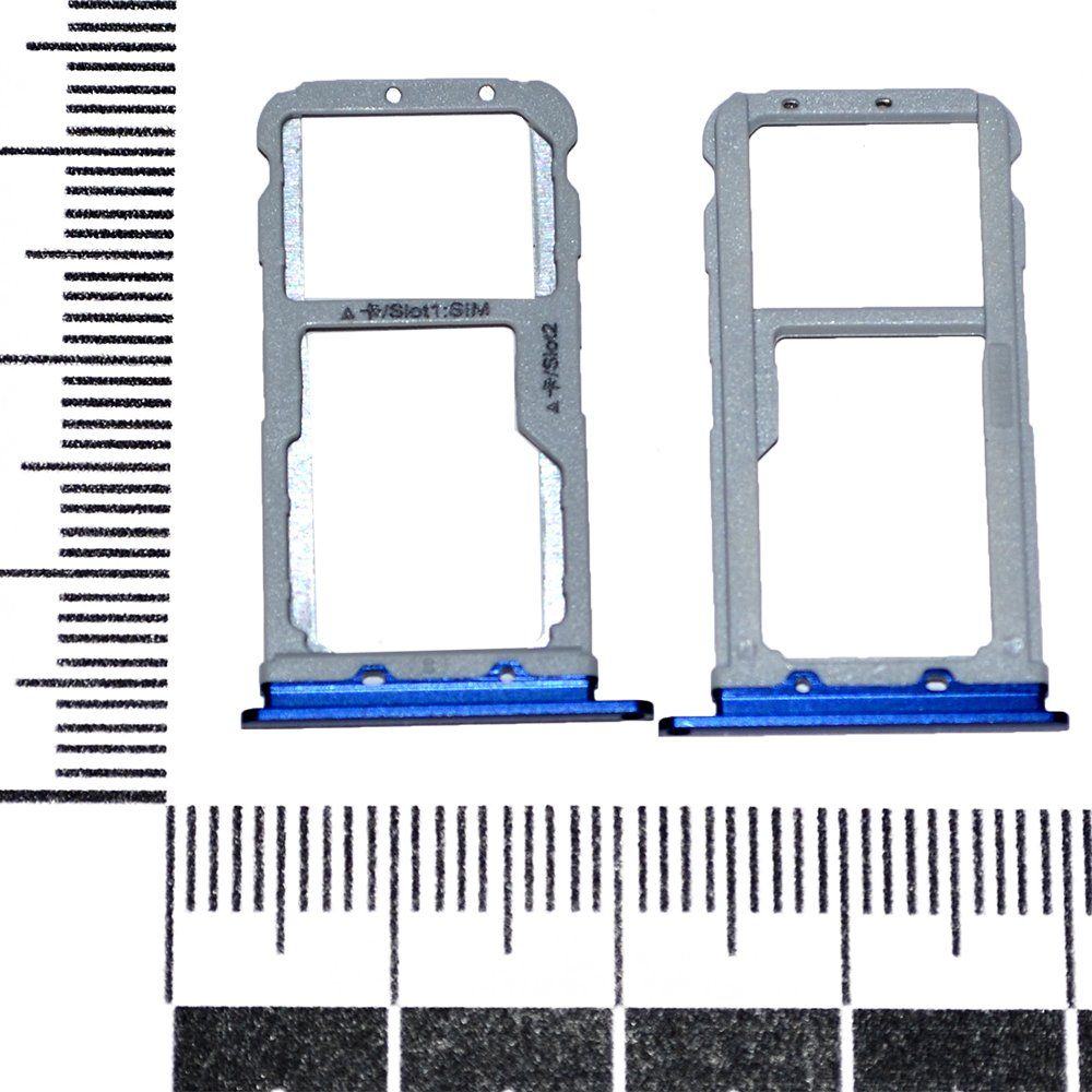 Держатель сим-карты Honor 9 синий orig Factory